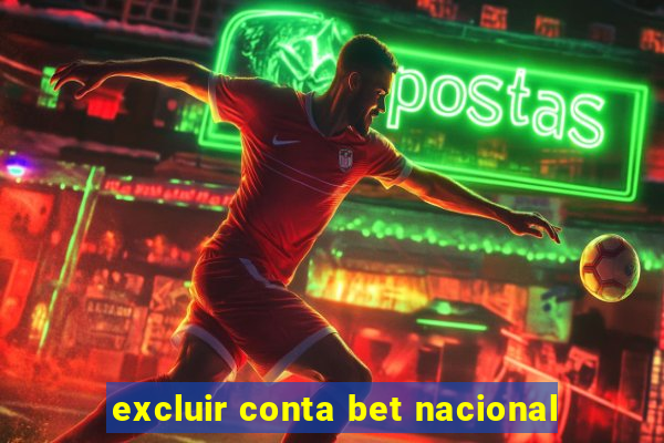 excluir conta bet nacional